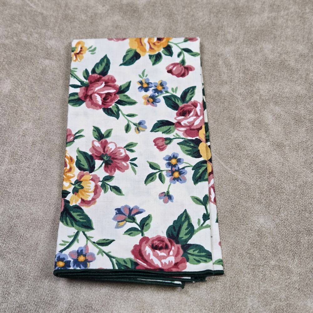 Longaberger Floral Fabric Napkin